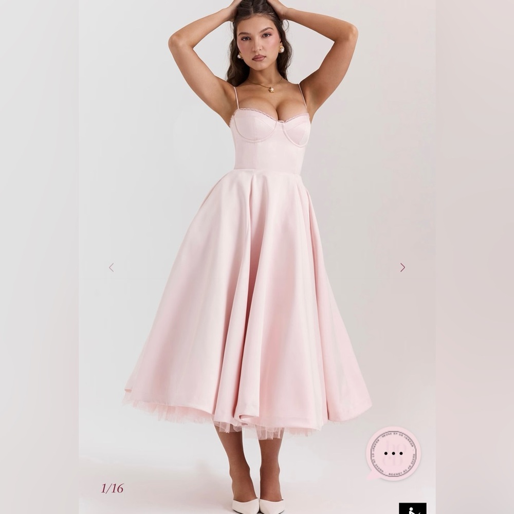 House of CB Blush Strapless Dress
